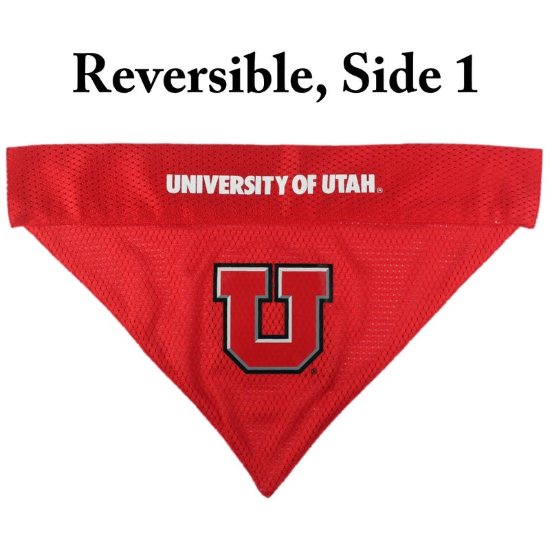 Pets First Collegiate Pet Accessories, Reversible Bandana, Utah Utes, Small/Medium - Image 3